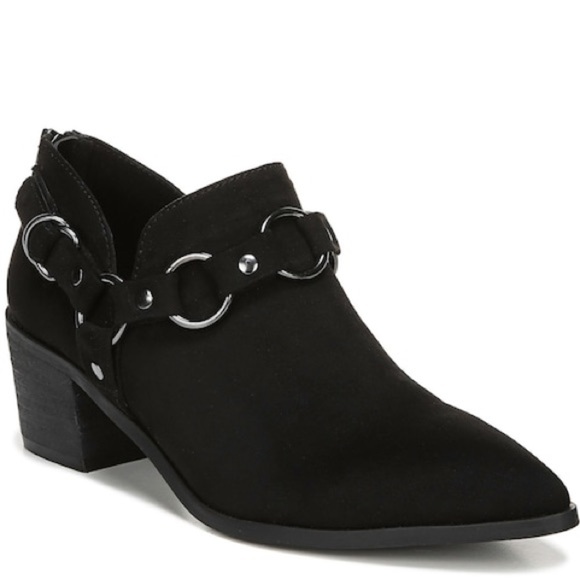 Carlos by Carlos Santana Pointer Toe Block Heel Ankle Booties Black Size 7 - Picture 1 of 10